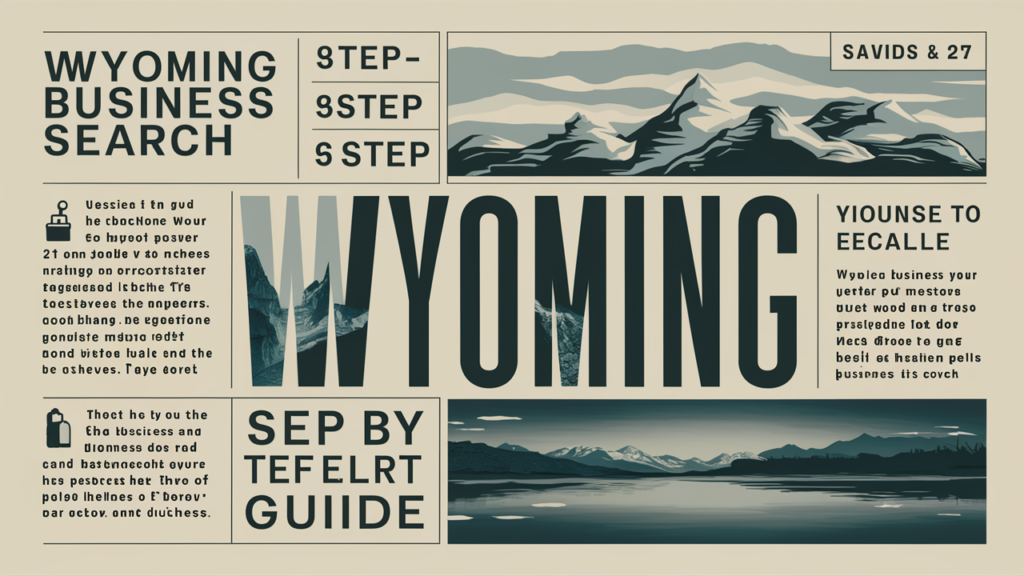 How to Conduct a Wyoming Business Search: A Simple Guide for You